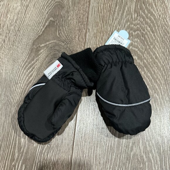 Baby Winter Mittens-12-24 months-Black-Cat & Jack - Picture 1 of 1